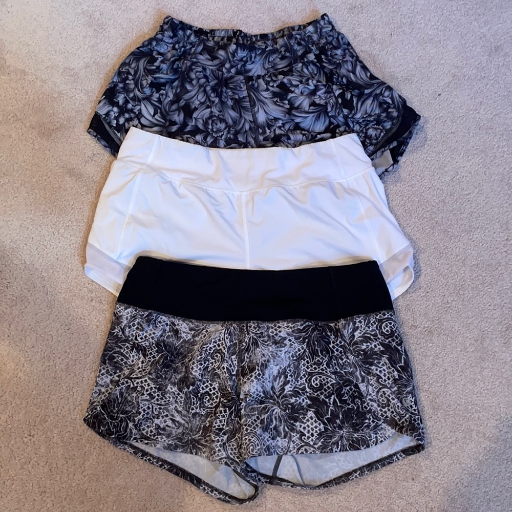 Lululemon shorts, buy all 3 or individual